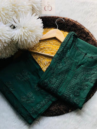 Premium Rehmat Luxe Modal Set - Chikankari official