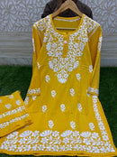 Premium Reyon fabric Cool & Fancy Cord Set - Chikankari official