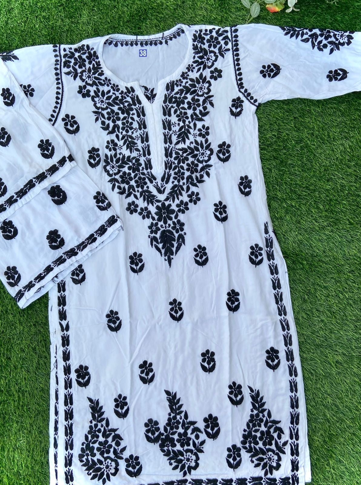 Premium Reyon fabric Plazzo Set - Chikankari official