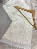 Premium Reyon Kalidaar Lace Plazzo with very finest Handwork - Chikankari official