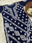 Premium soft and breezy rayon plazo set - Chikankari official