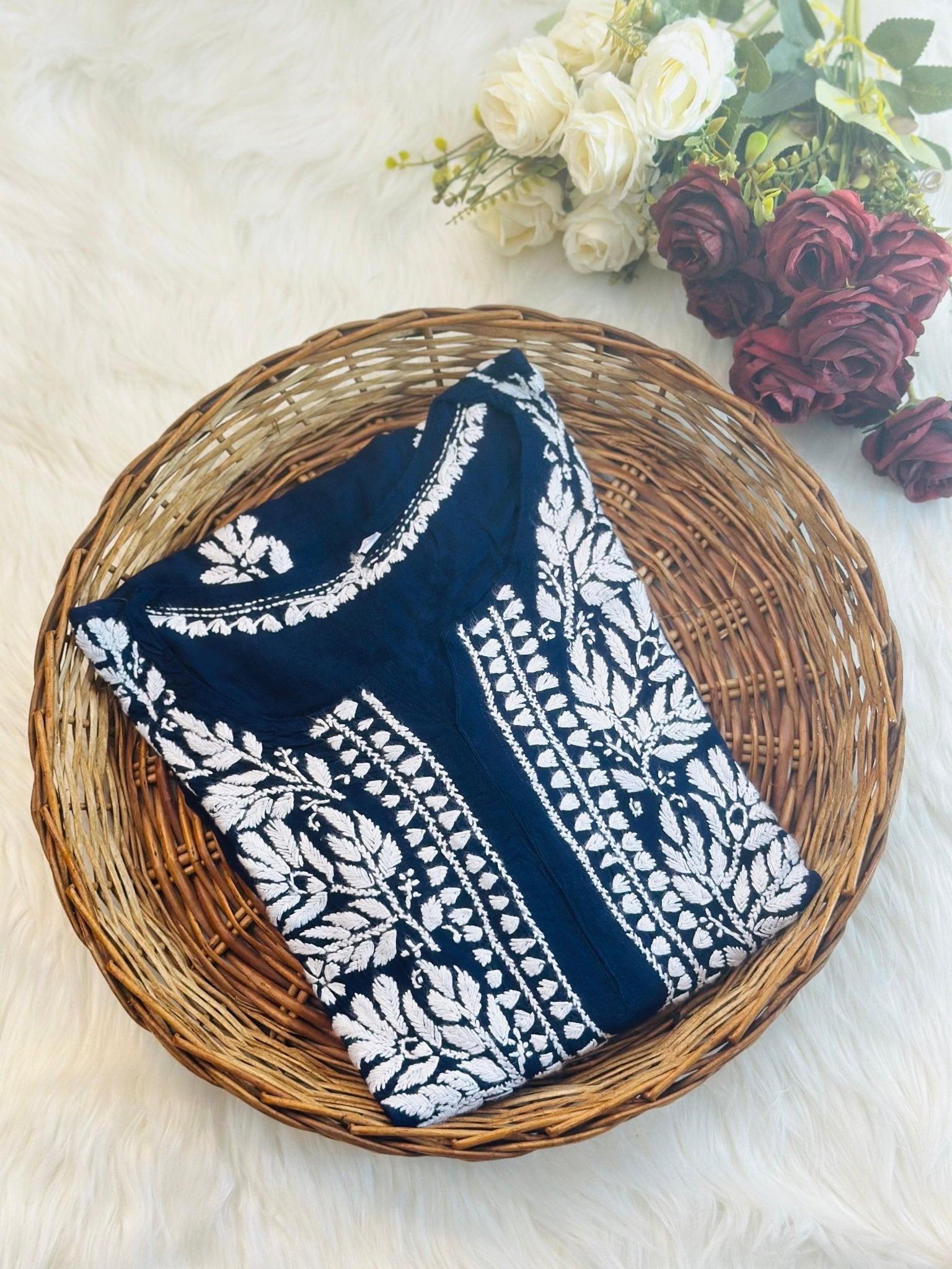 Premium soft modal Kurti in 6 beautiful colours - Chikankari official