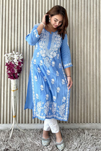Premium soft modal Kurti in 6 beautiful colours - Chikankari official