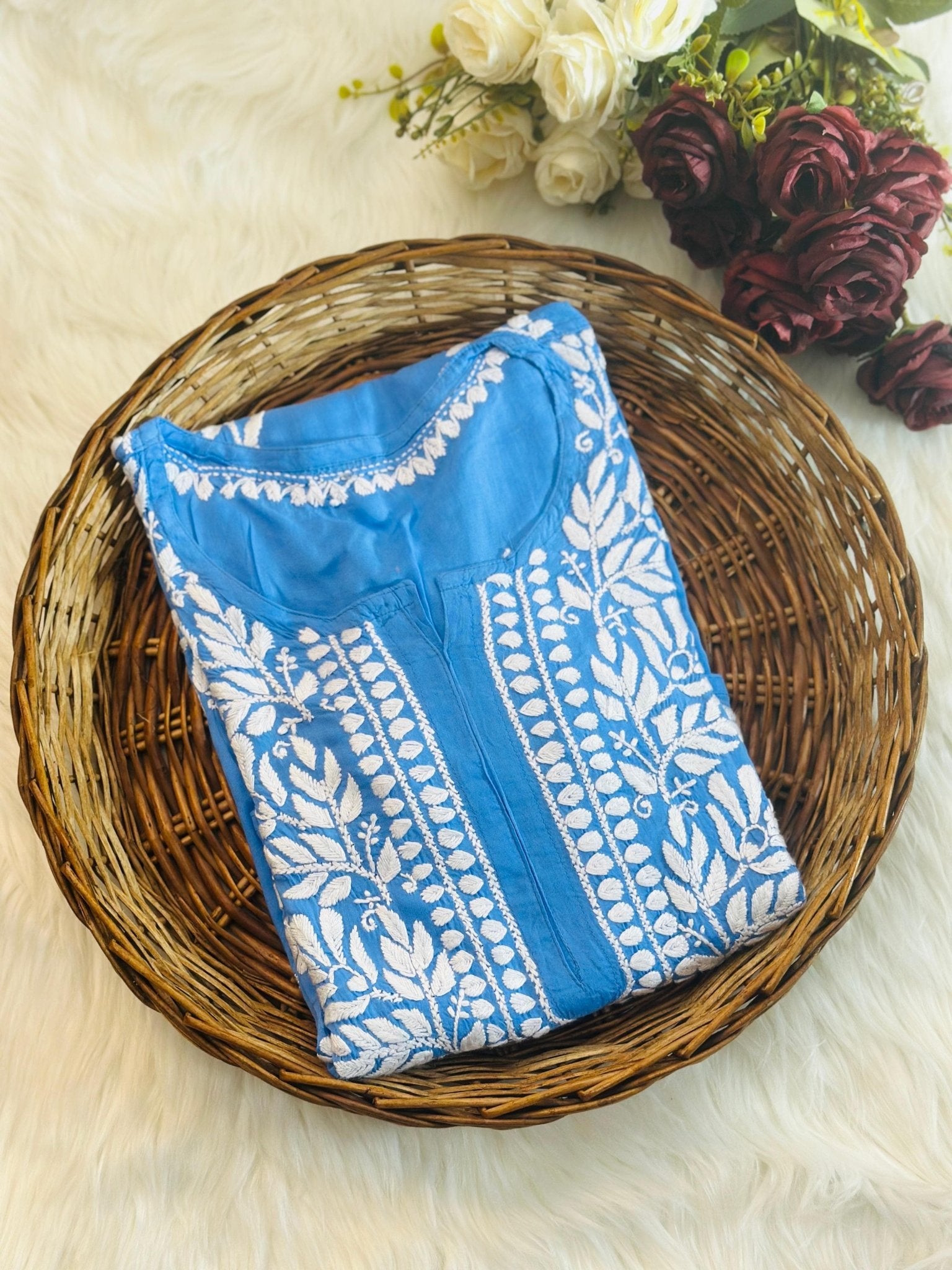 Premium soft modal Kurti in 6 beautiful colours - Chikankari official