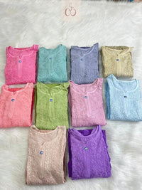 Premium Soft Rayon Buta Co ord set - Chikankari official
