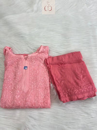Premium Soft Rayon Buta Co ord set - Chikankari official