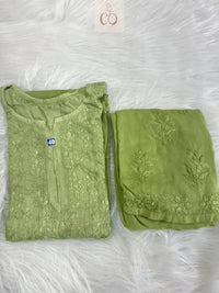 Premium Soft Rayon Buta Co ord set - Chikankari official