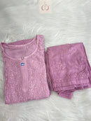 Premium Soft Rayon Buta Co ord set - Chikankari official
