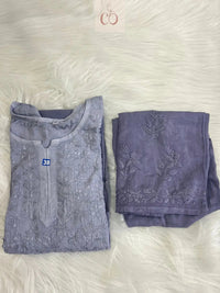 Premium Soft Rayon Buta Co ord set - Chikankari official