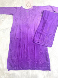 Premium Soft Rayon Buta Co ord set - Chikankari official