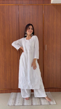 Premium Soft Rayon Muqaish kurti Santoshi Special - Chikankari official