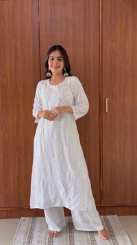 Premium Soft Rayon Muqaish kurti Santoshi Special - Chikankari official