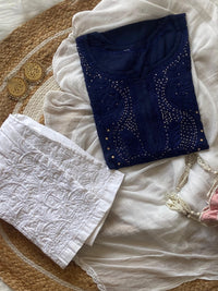 Premium Soft Rayon Muqaish kurti Santoshi Special - Chikankari official