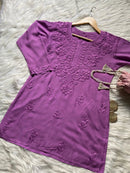 PREMIUM SPECIAL LIGHT WEIGHT OMBRE DYED RAYON SHORT TOP - Chikankari official