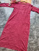Premium viscose kurti With resham jaal allover work - Chikankari official
