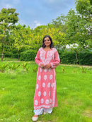 Presenting beautiful Modal Kurta - Chikankari official