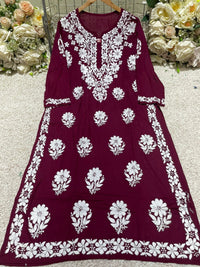 Presenting beautiful Modal Kurta - Chikankari official