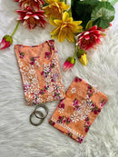Presenting our Most demanding Exclusive Mul Mul long printed cord sets - Chikankari official