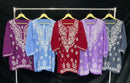Pretty embroidered Short Top in Modal - Chikankari official