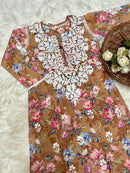 Printed Co - ord Chikankari set - Chikankari official
