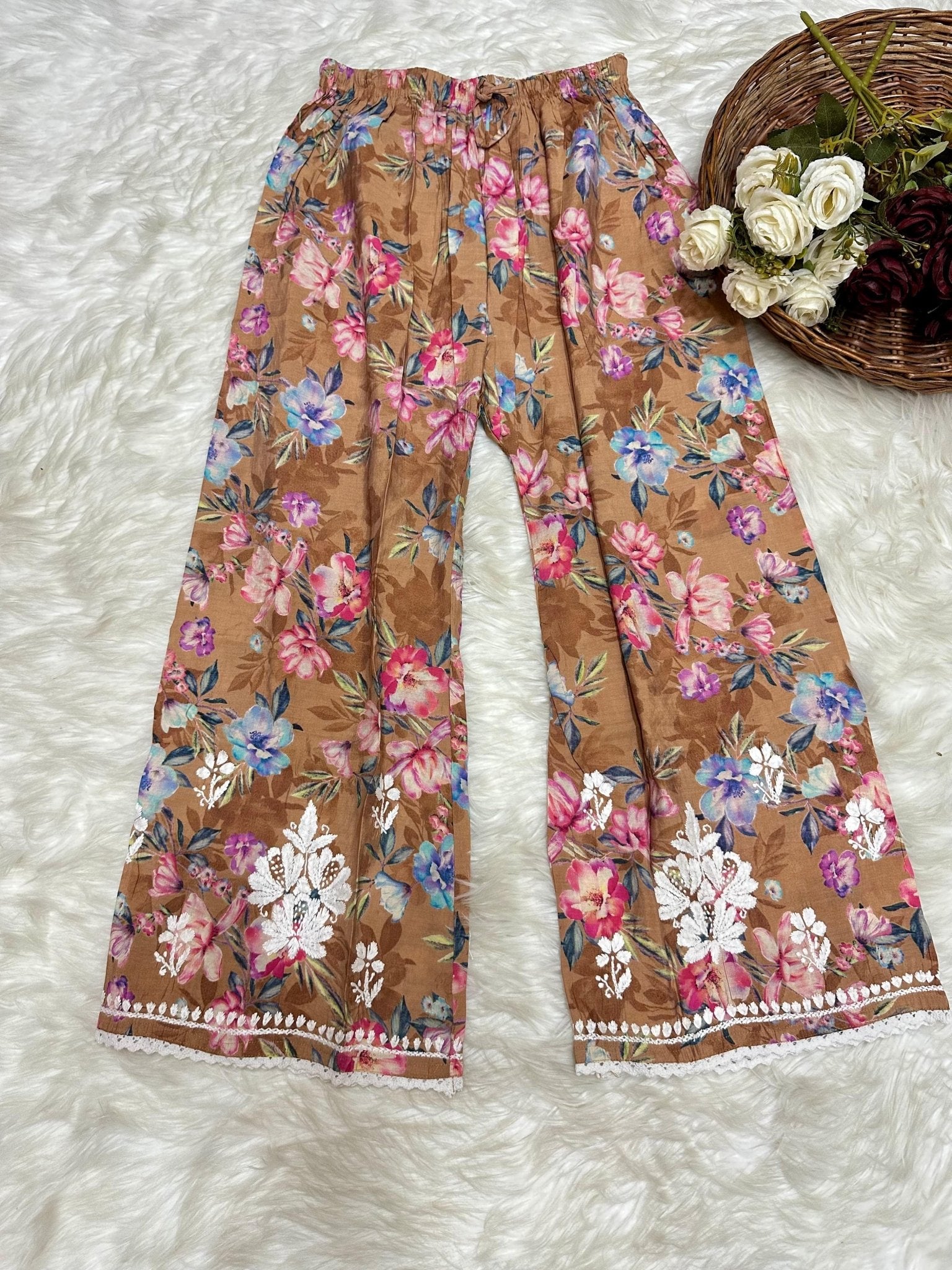 Printed Co - ord Chikankari set - Chikankari official