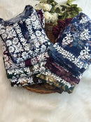 Printed Rayon cord set in 4 beautiful prints - Chikankari official