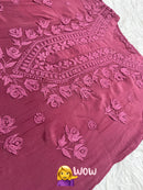Pure 3d Work Creepe Heavy Designer Kurta - Chikankari official