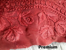 Pure 3d Work Creepe Heavy Designer Kurta - Chikankari official