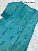 Pure Chanderi Cotton super Soft Shiny handwork - Chikankari official