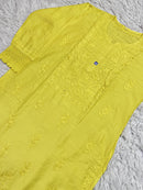 Pure Chanderi Cotton super Soft Shiny handwork - Chikankari official