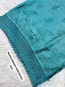 Pure Chanderi Cotton super Soft Shiny handwork - Chikankari official