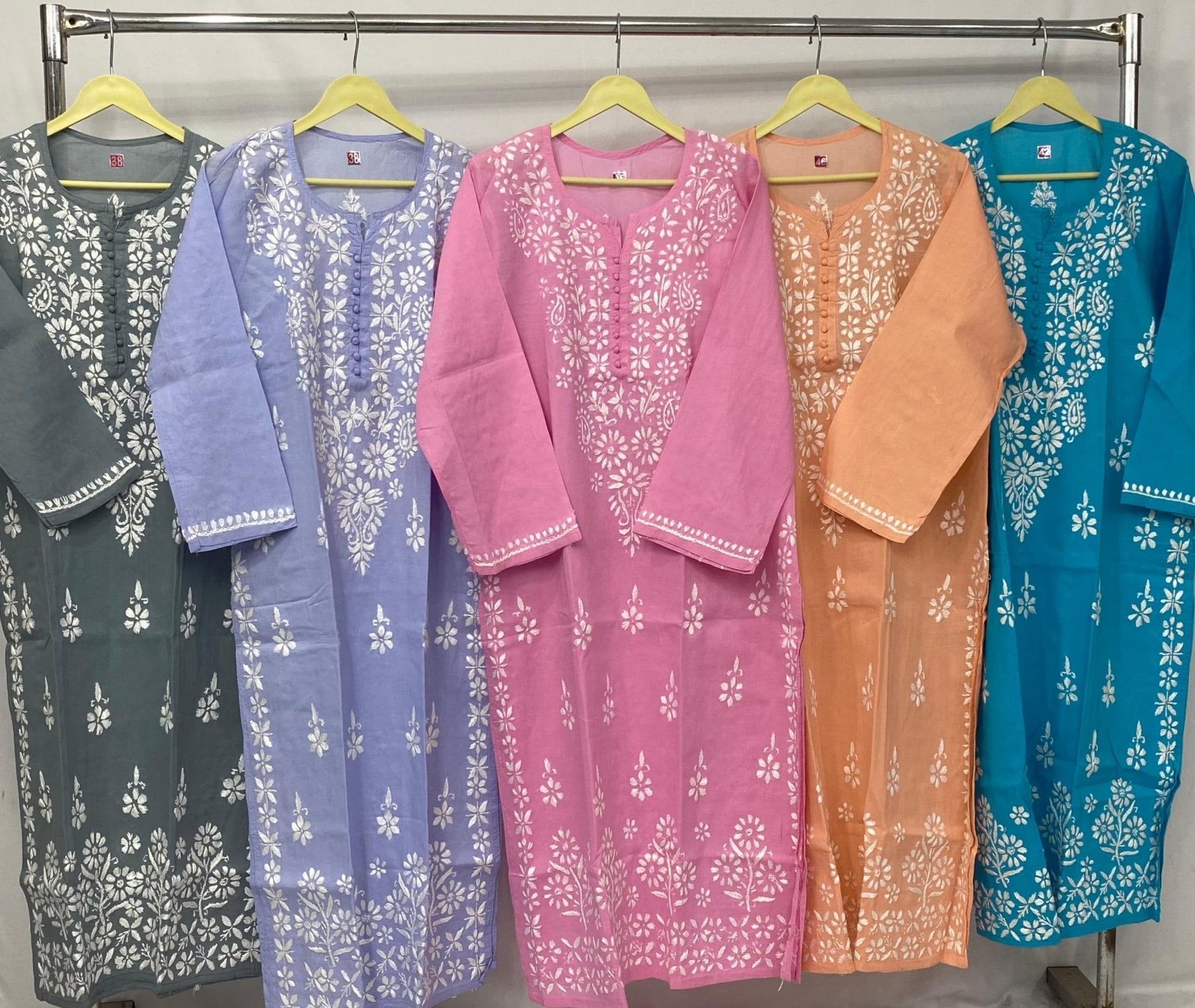 Pure cotton chikankari With beautiful embroidery