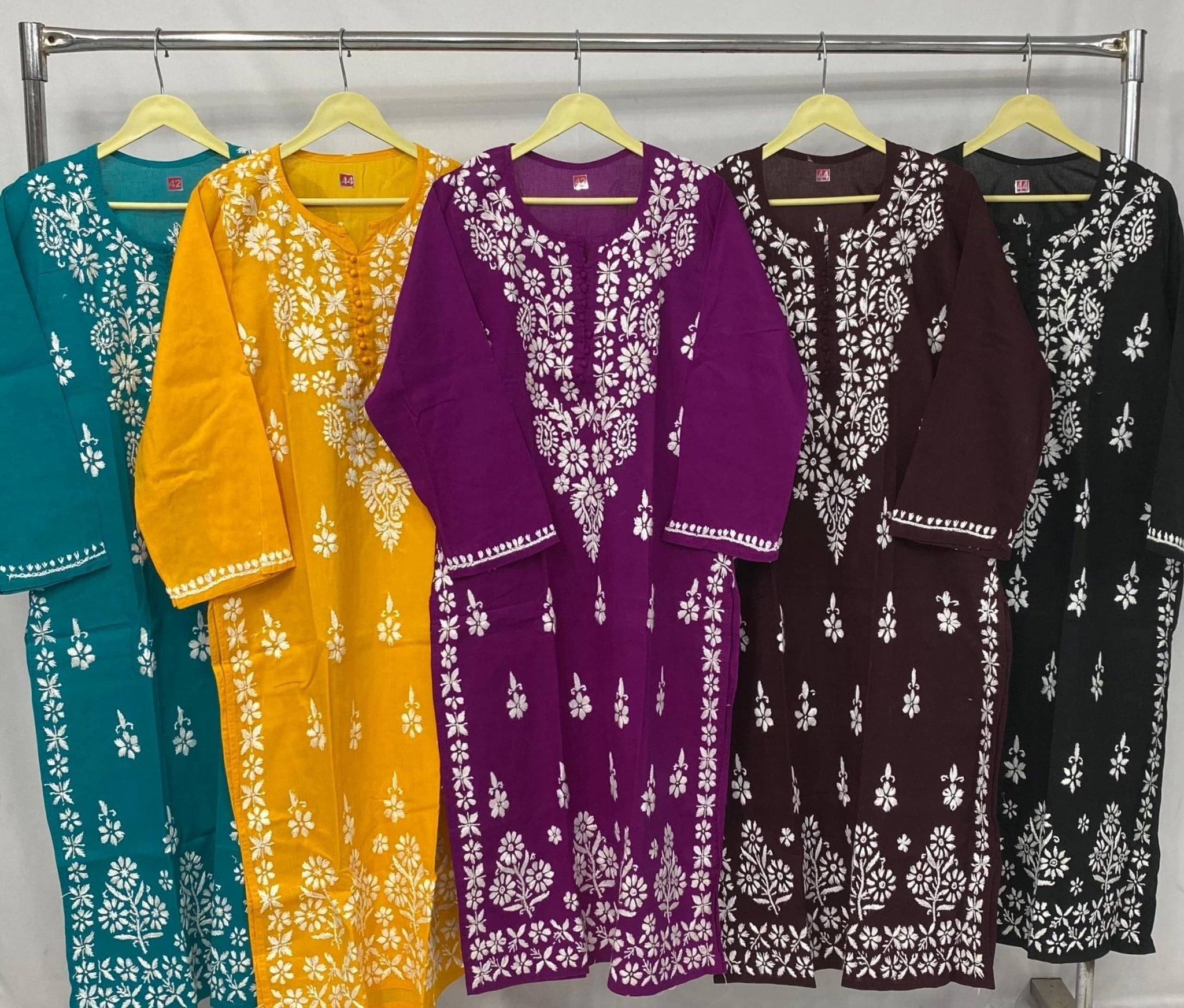 Pure cotton chikankari With beautiful embroidery - Chikankari official