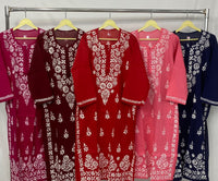 Pure cotton chikankari With beautiful embroidery - Chikankari official