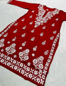 Pure cotton chikankari With beautiful embroidery - Chikankari official