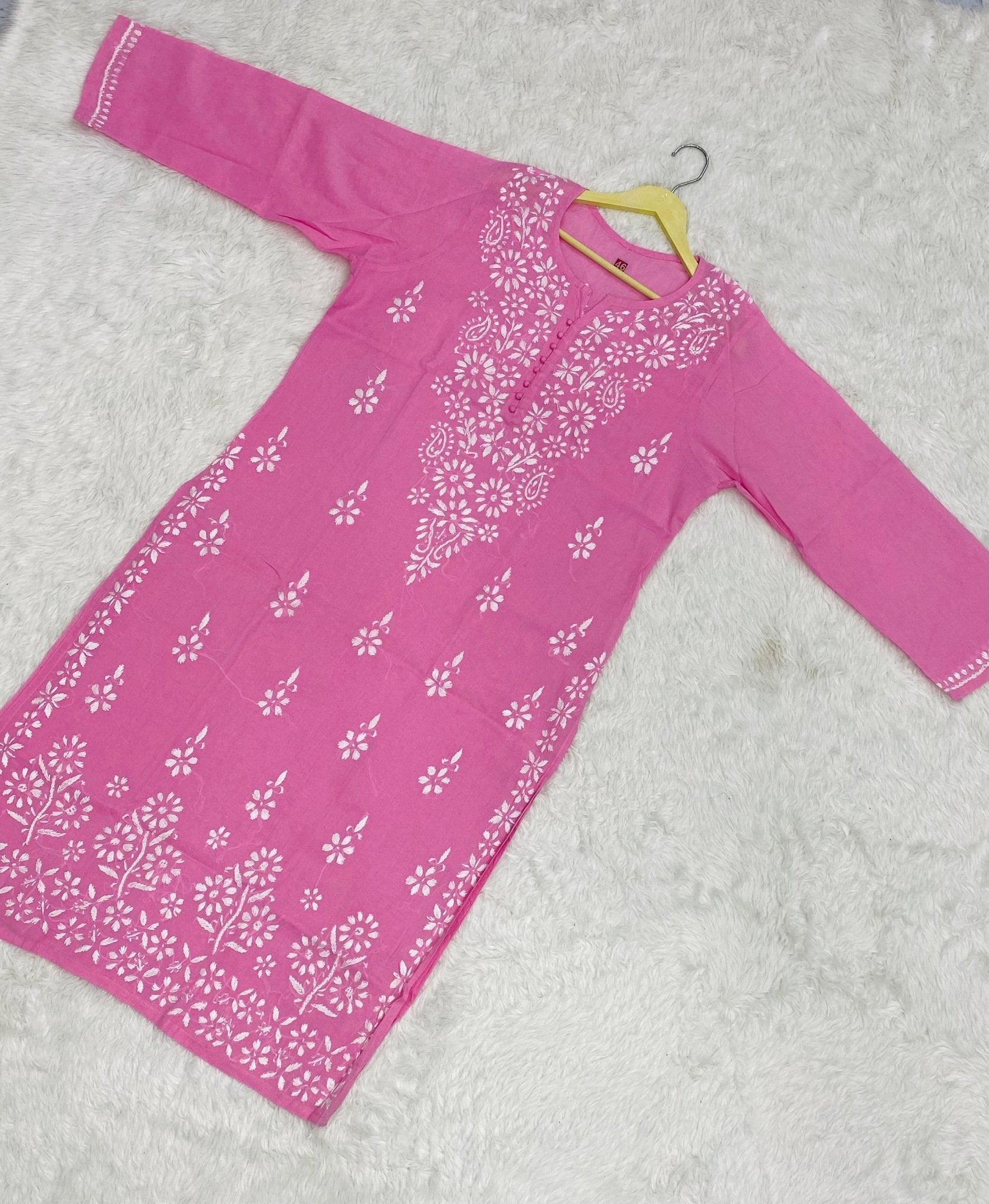 Pure cotton chikankari With beautiful embroidery - Chikankari official