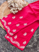 Pure Cotton Gown with Plazzo - Chikankari official