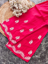 Pure Cotton Gown with Plazzo - Chikankari official