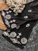 Pure Cotton Gown with Plazzo - Chikankari official