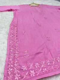 Pure Cotton plus Size Kurtis - Chikankari official