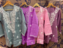 Pure Cotton short Tops - Chikankari official