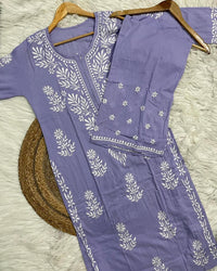 Pure Cotton Soft Chikan Combo - Chikankari official