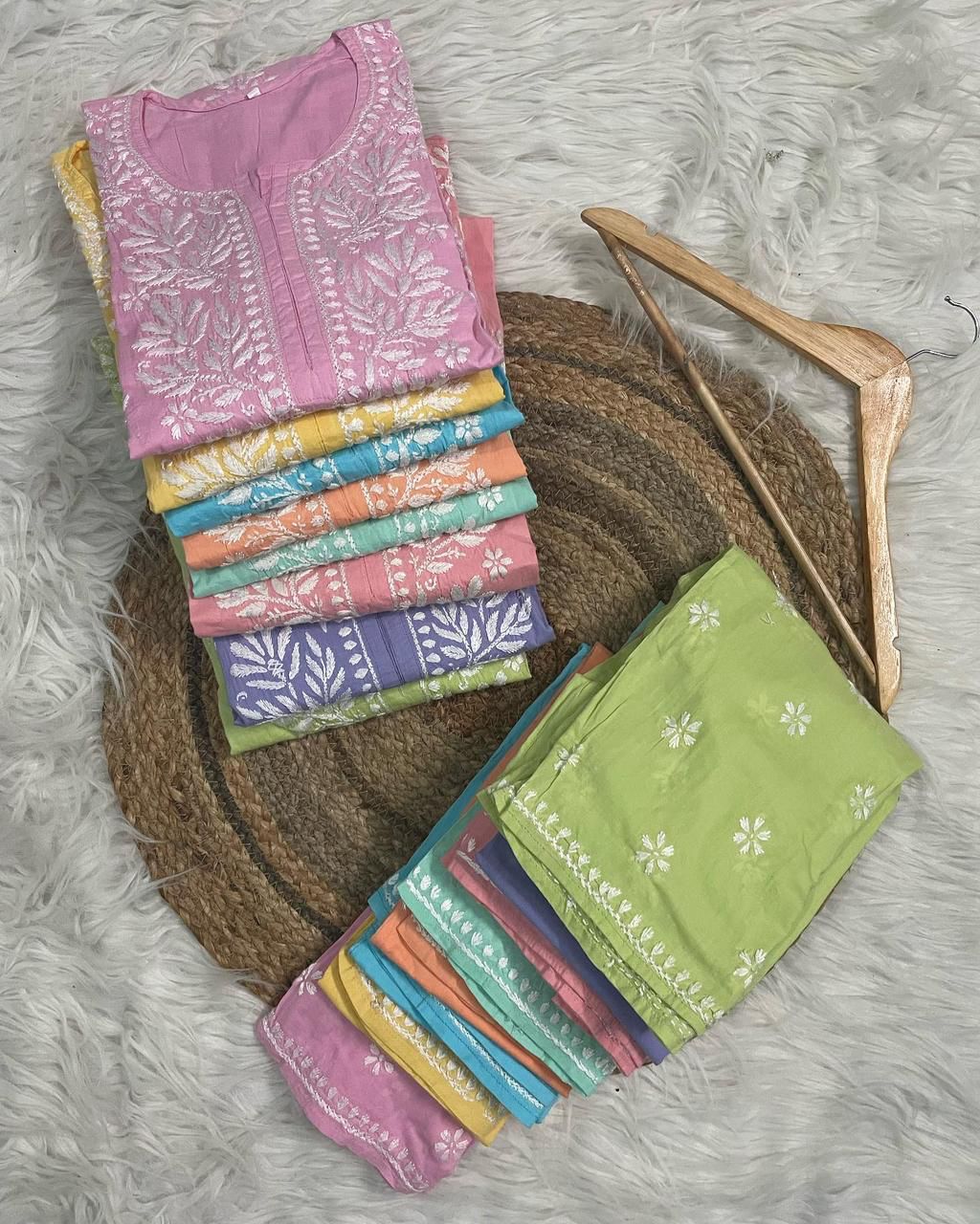 Pure Cotton Soft Chikan Combo - Chikankari official