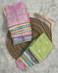 Pure Cotton Soft Chikan Combo - Chikankari official