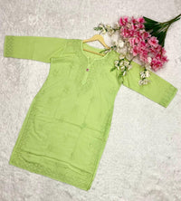 Pure Cotton soft Long Plus size Kurta - Chikankari official