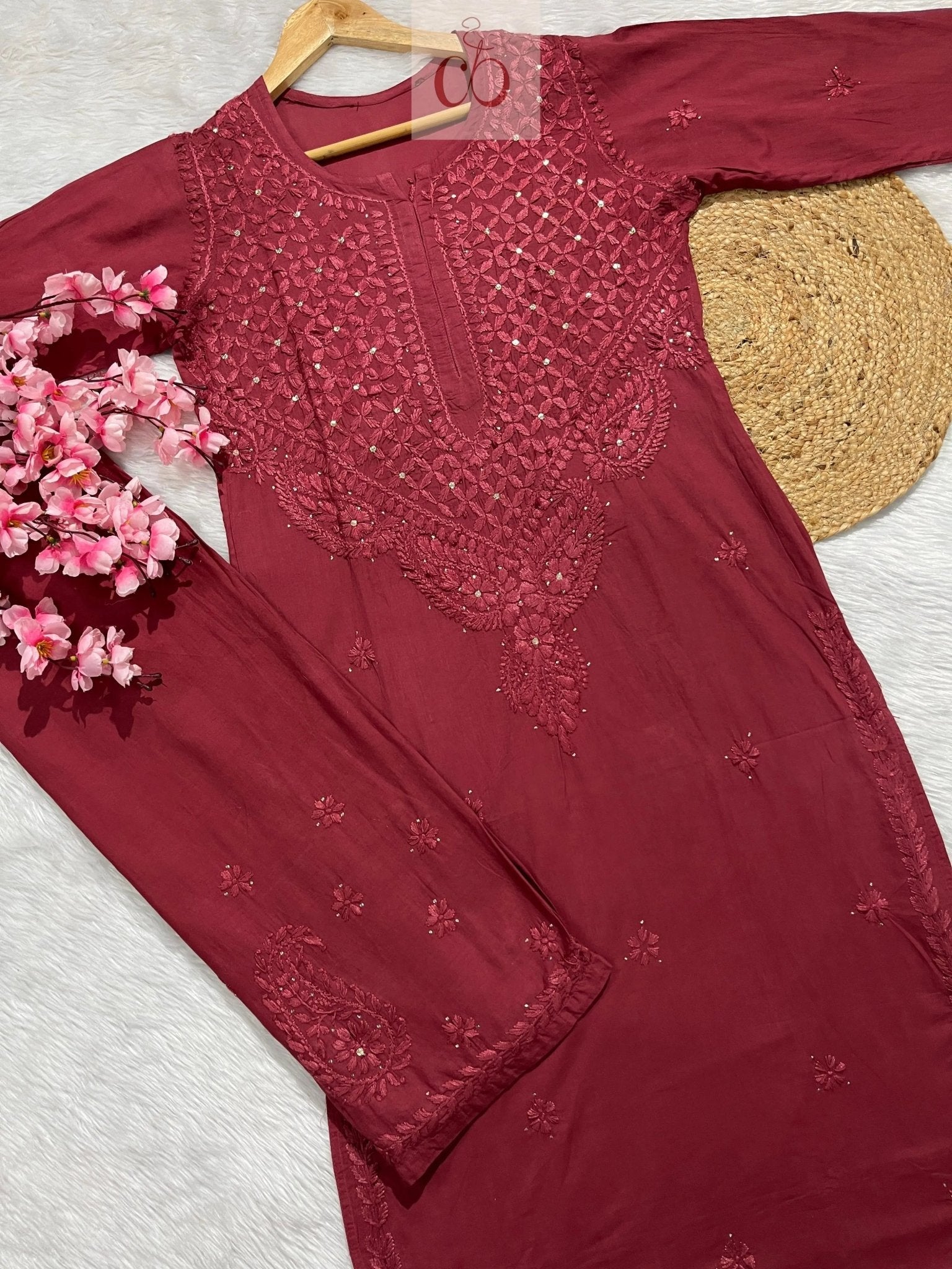 Pure dobby Cotton Muqaish work - Chikankari official