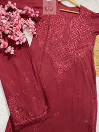 Pure dobby Cotton Muqaish work - Chikankari official