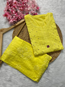 Pure dobby Cotton Muqaish work - Chikankari official