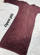 Pure Ghasspatti viscose Ombre shade - Chikankari official