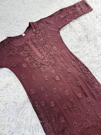 Pure Ghasspatti viscose Ombre shade - Chikankari official